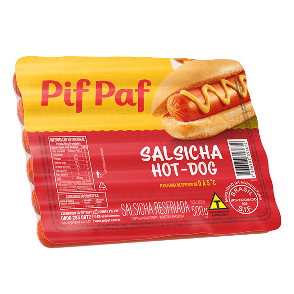 Salsicha Hot dog Pif Paf